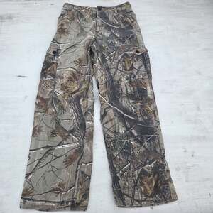 VTG Liberty Real Tree AP Camo Hunting Pants Mens 32x31 Distressed Cargo
